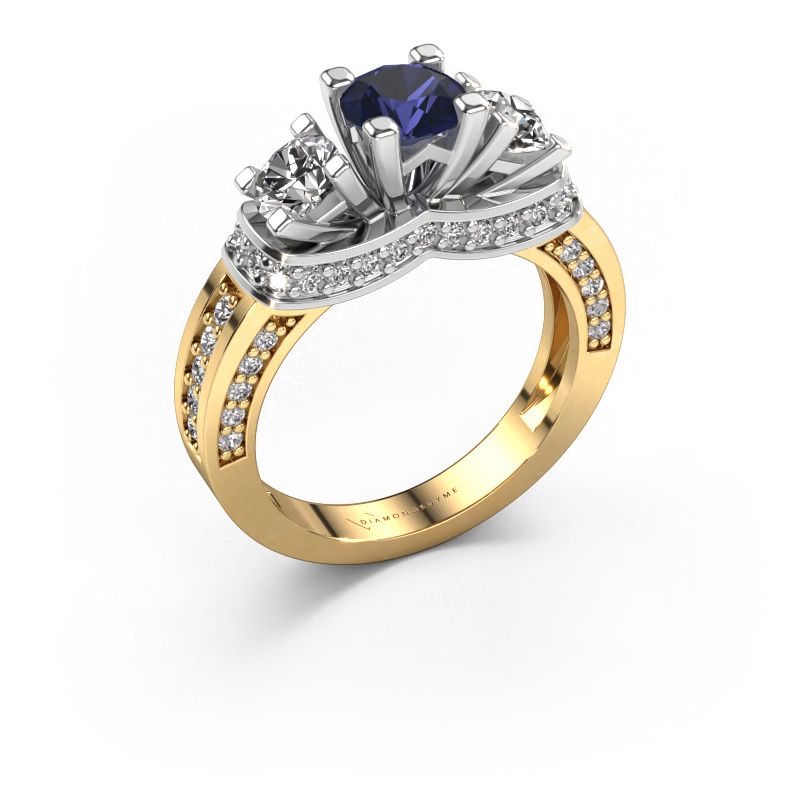Verlobungsring Phileine 585 Gold Saphir 5 mm