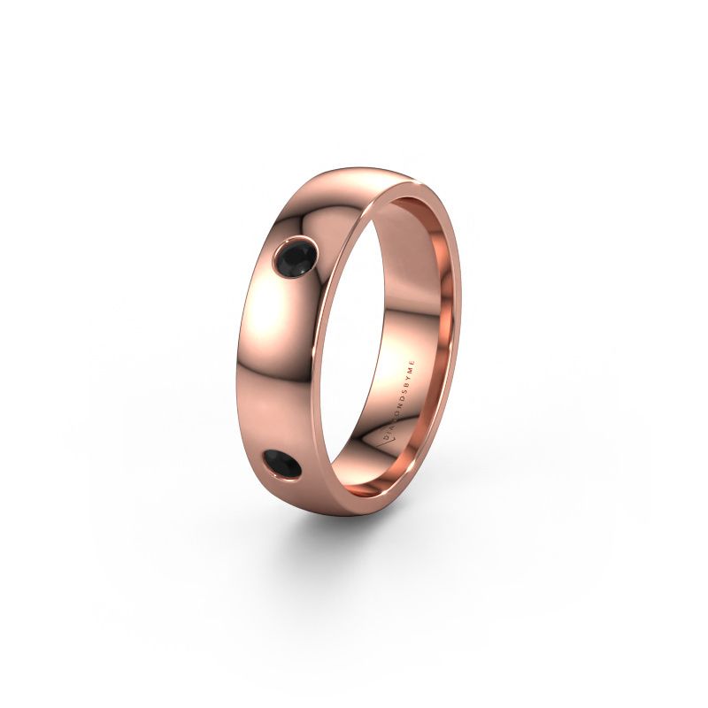 Ehering WH0104L25AP 585 Roségold Schwarz Diamant 0.36 crt ±5x1.7 mm