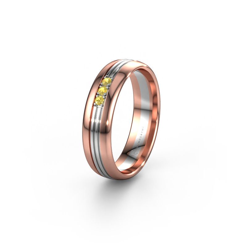 Alliance WH0405L35X 585 or rose saphir jaune ±5 x 1,5 mm