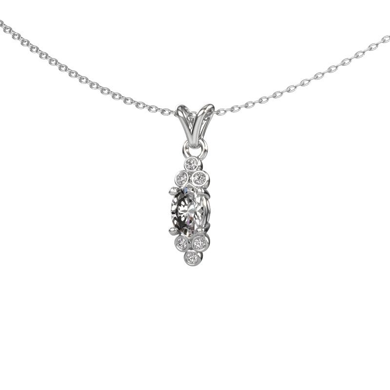 Pendentif Lucy 2 585 or blanc diamant 0.46 crt