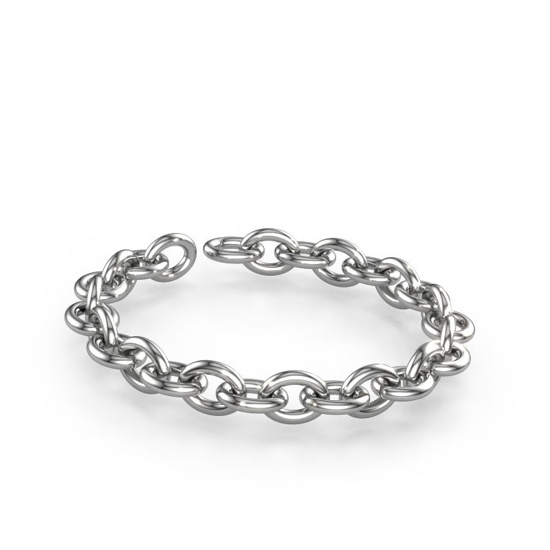 Armband Oval link 3 13.0 585 Weißgold ±13 mm