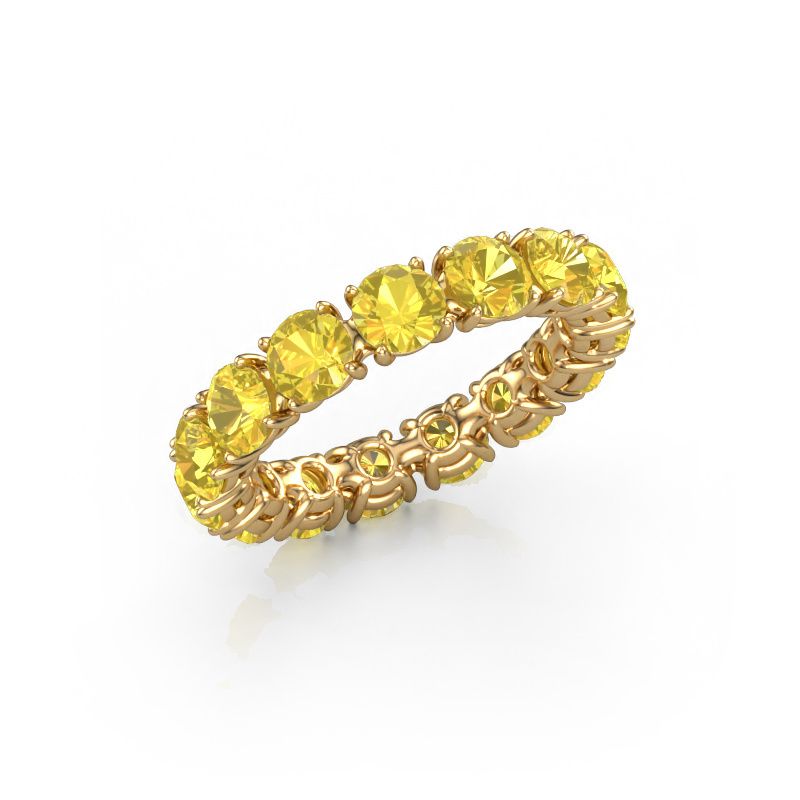 Bague Vivienne 4.2 585 or jaune saphir jaune 4.2 mm