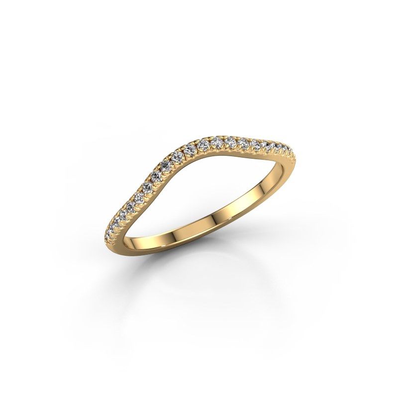 Afbeelding van Aanschuifring SRH0329C10H4<br/>585 goud<br/>Diamant 0.173 crt
