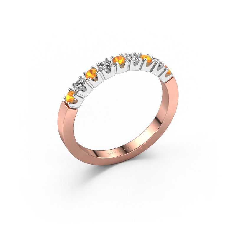Ring Dana 9 585 Roségold Citrin 2 mm