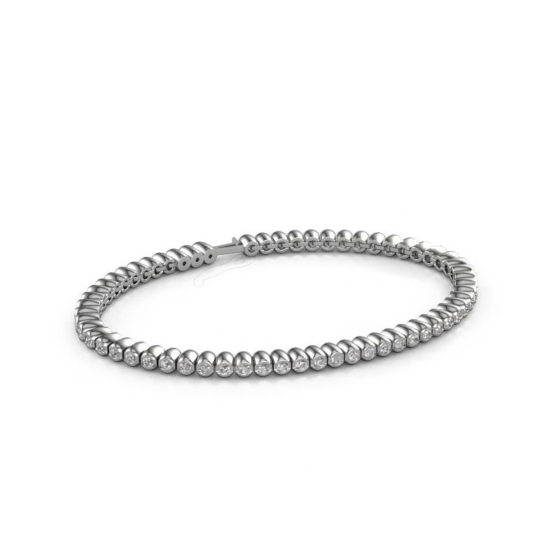Tennisarmband Bianca 2 mm 585 witgoud diamant 1.800 crt