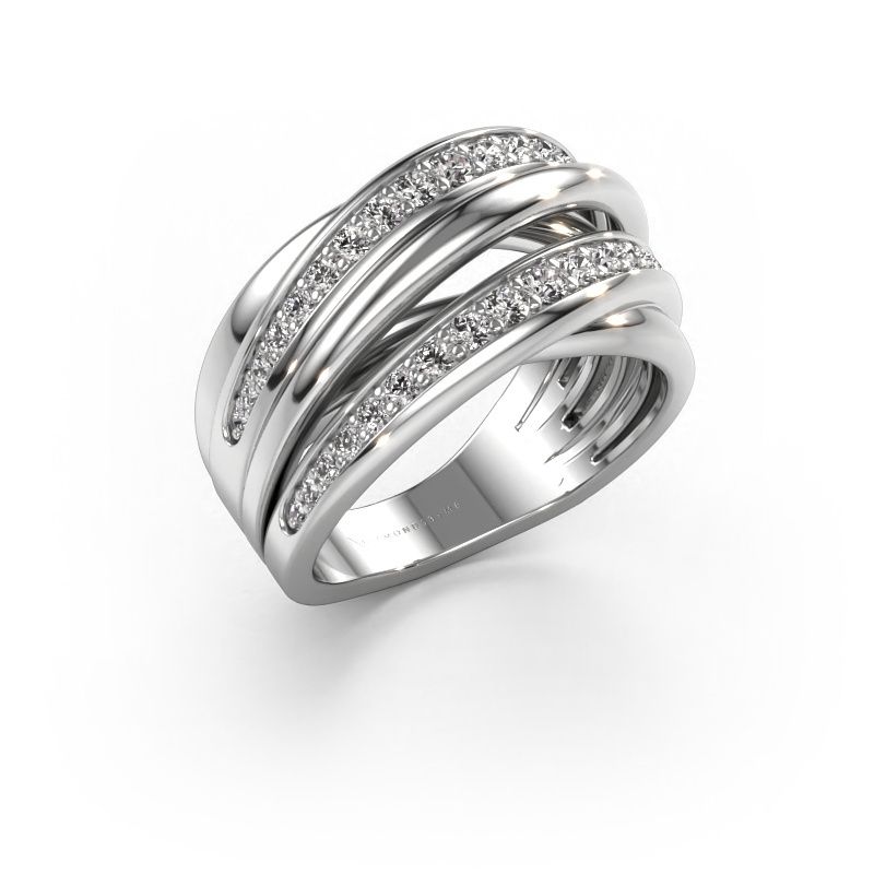Ring Marylouise 2 585 white gold diamond 0.618 crt