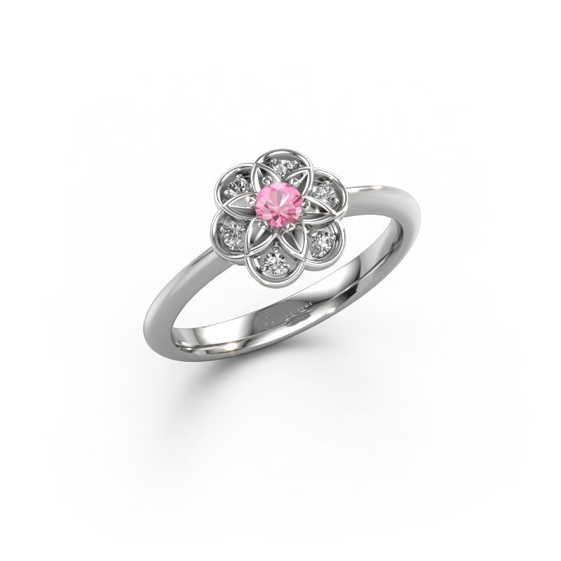 Ring Uma 585 white gold pink sapphire 3 mm