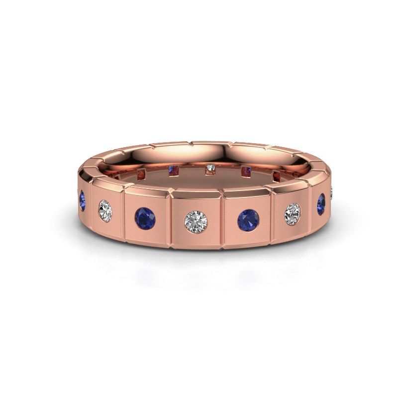 Image of Weddings ring WH2055L15DP<br/>585 rose gold ±5x2.4 mm<br/>Sapphire