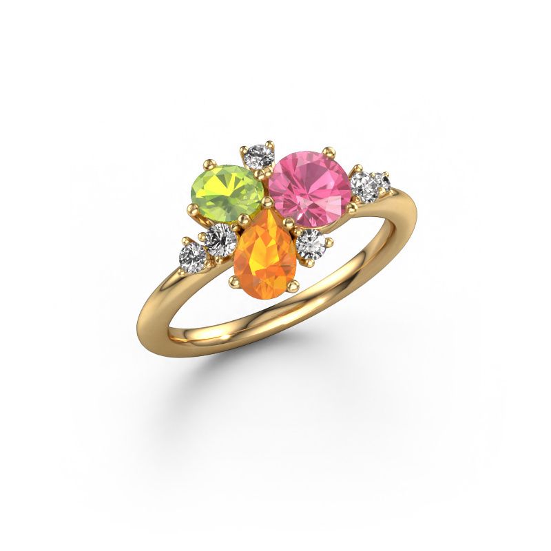 Ring Anja 585 gold pink sapphire 5.4 mm