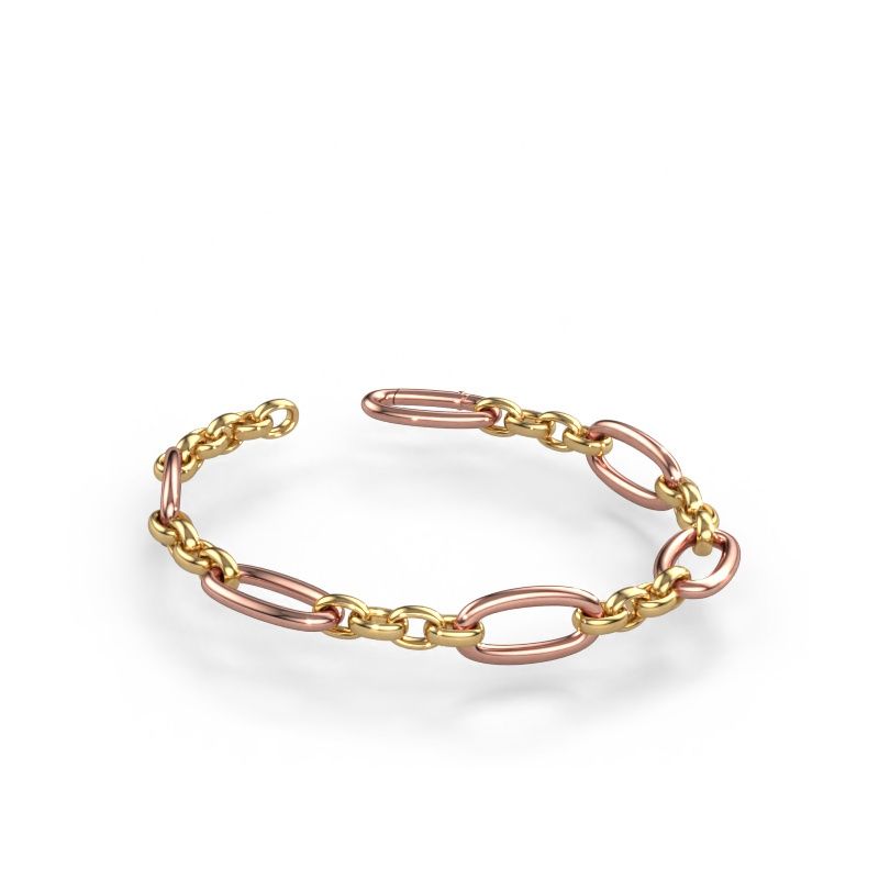 Bracelet Valentine 12.5mm 585 rose gold ±0.5 in