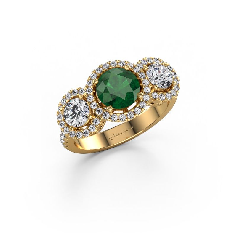 Ring Lacie 585 gold emerald 6.5 mm