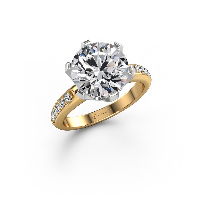 Engagement ring Tiffy 2 585 gold lab grown diamond 4.00 crt