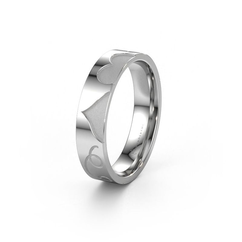 Wedding ring WH2114M25A 585 white gold ±0.20x0.07 in