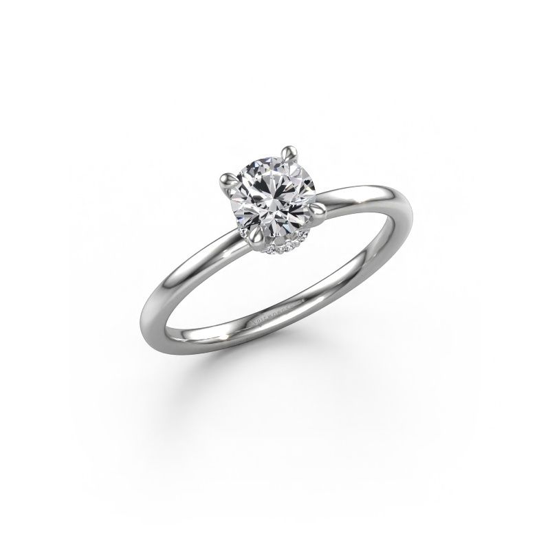 Engagement ring Crystal RND 3 950 platinum lab grown diamond 0.60 crt