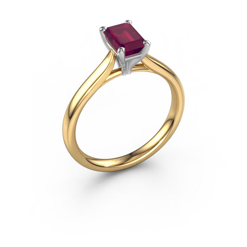 Verlobungsring Mignon EME 1 585 Gold Rhodolit 6.5x4.5 mm