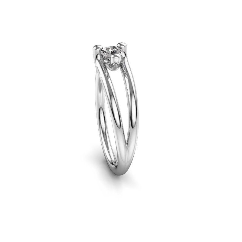 Image of Ring Roosmarijn<br/>950 platinum<br/>Lab-grown diamond 0.20 crt