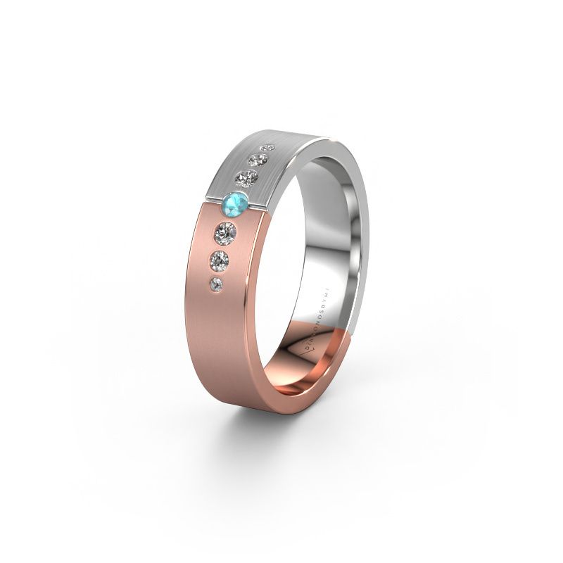 Alliance WH1101L15SAM 585 or rose topaze bleue ±5x1.7 mm