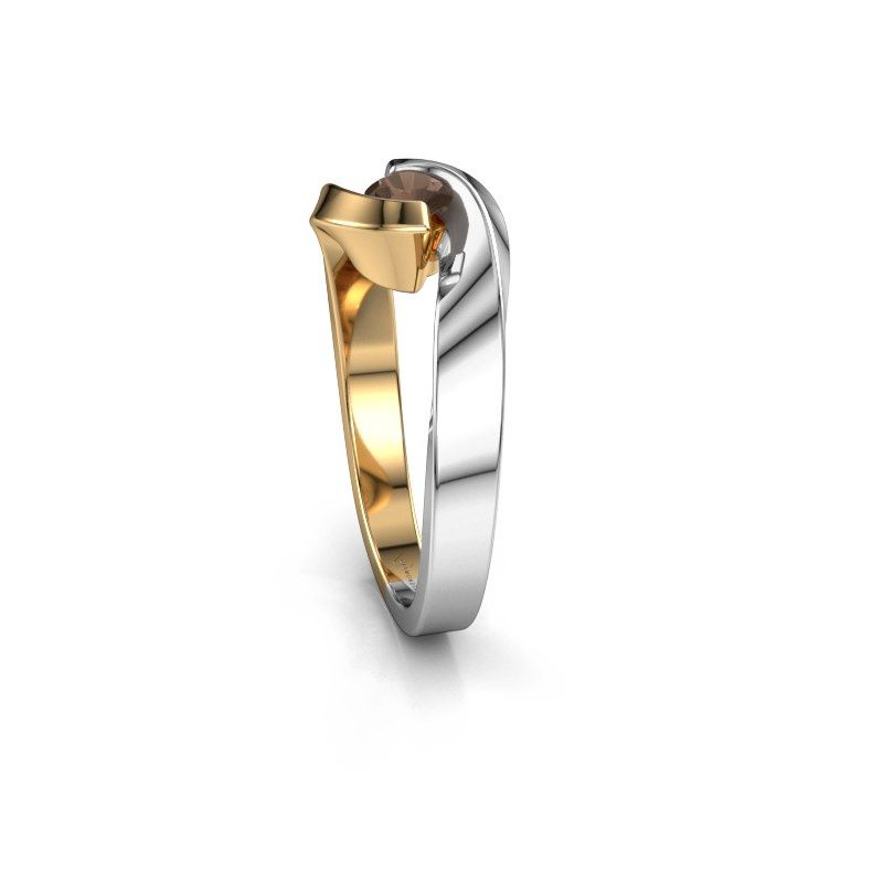 Image of Ring Sheryl<br/>585 gold<br/>Smokey quartz 4 mm