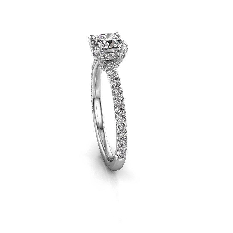Image of Engagement ring saskia 2 cus<br/>950 platinum<br/>diamond 1.612 crt