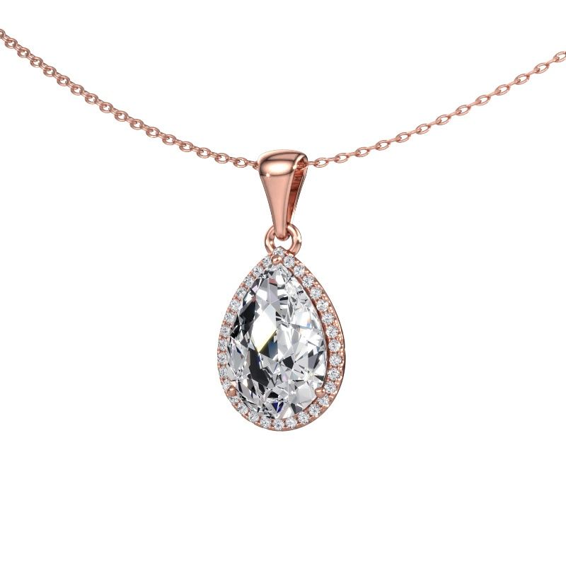 Pendant Seline per 585 rose gold lab-grown diamond 3.00 crt