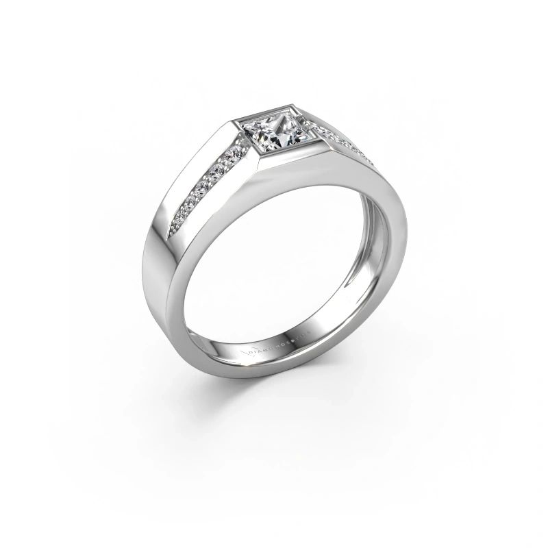 Pinky ring Simon 950 platinum lab grown diamond 0.661 crt