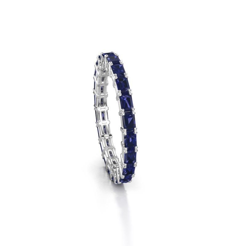 Bild von Vorsteckring vivienne eme 3x2<br/>585 Weißgold<br/>saphir 3x2 mm