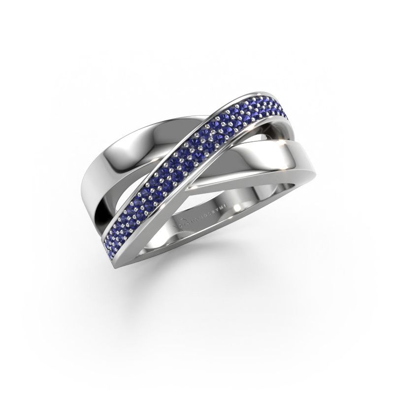Ring Denisse 950 Platin Saphir 1 mm