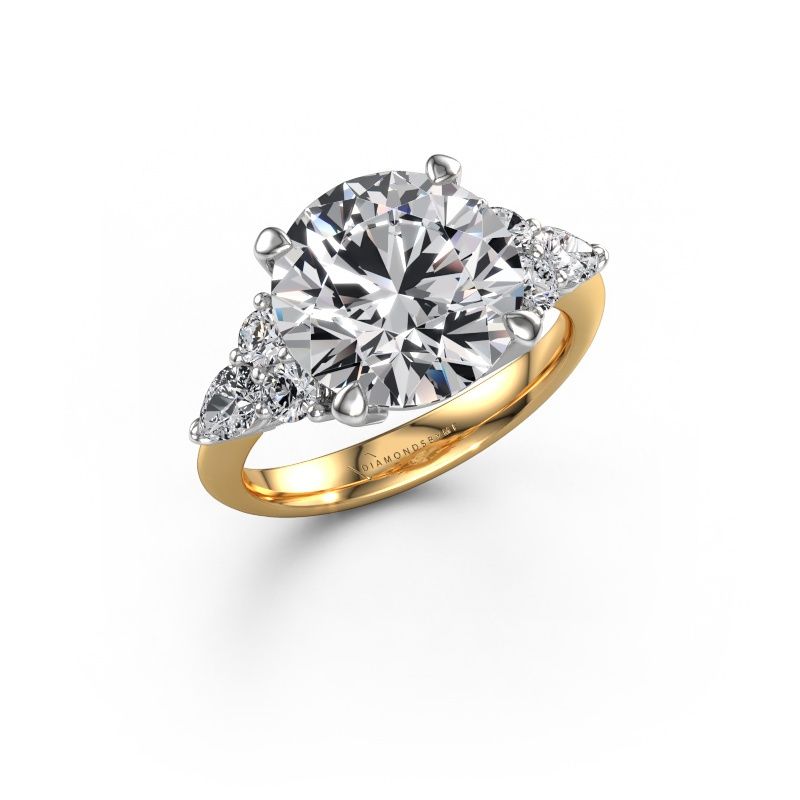 Engagement ring Melani RND 585 gold lab grown diamond 5.82 crt