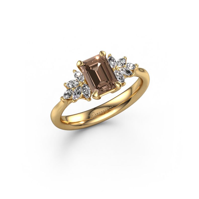 Forlovelsesring Fiona EME 585 gull brun diamant 1.40 crt