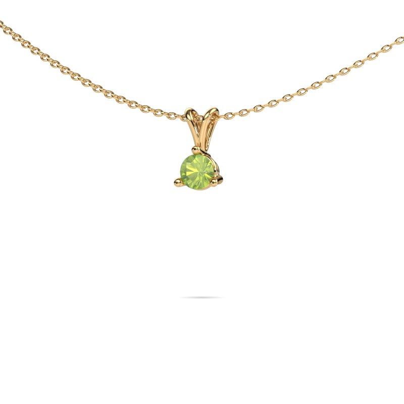 Anhänger Somer 585 Gold Peridot 6 mm