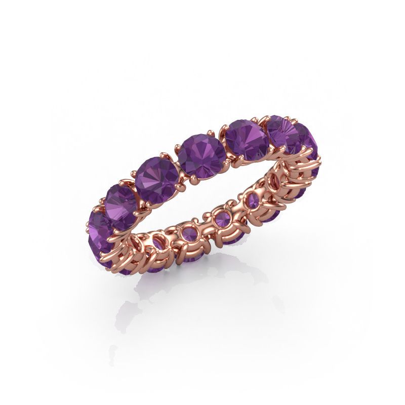 Ring Vivienne 4.2 585 rose gold amethyst 4.2 mm