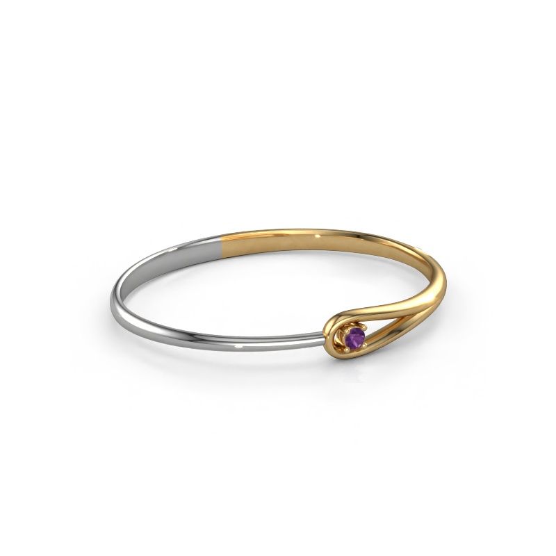 Bangle Zara 585 gold amethyst 4 mm