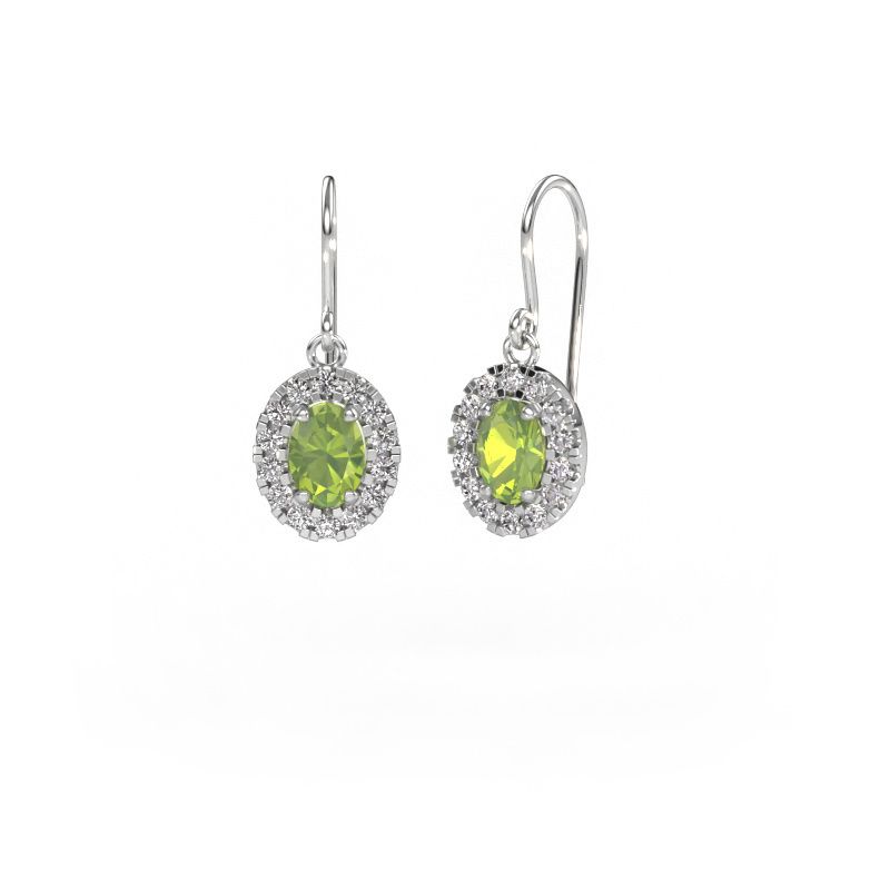 Ohrhänger Jorinda 1 585 Weißgold Peridot 7x5 mm