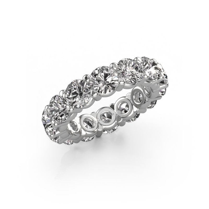 Ring Heddy rnd 5.0 585 white gold lab-grown diamond 7.00 crt