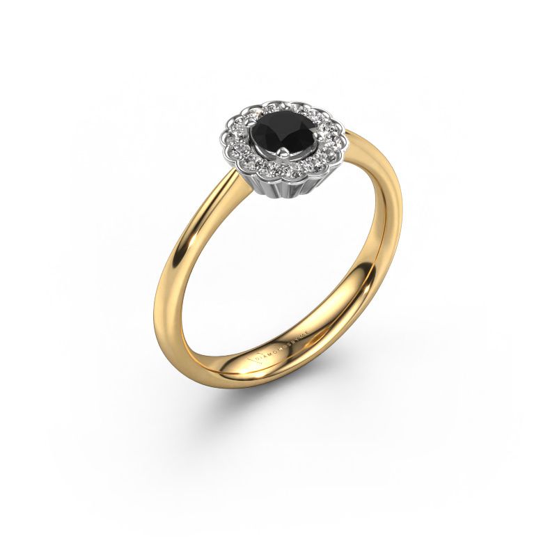 Verlobungsring Debi 585 Gold Schwarz Diamant 0.50 crt