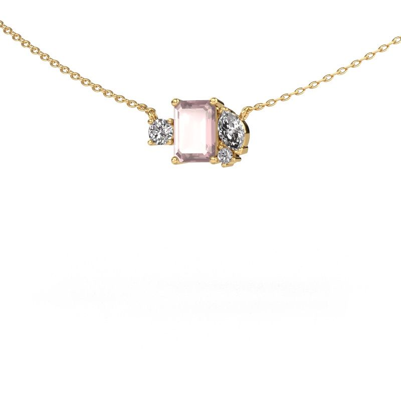 Pendant Frauke EME 585 gold morganite champagne 7x5 mm