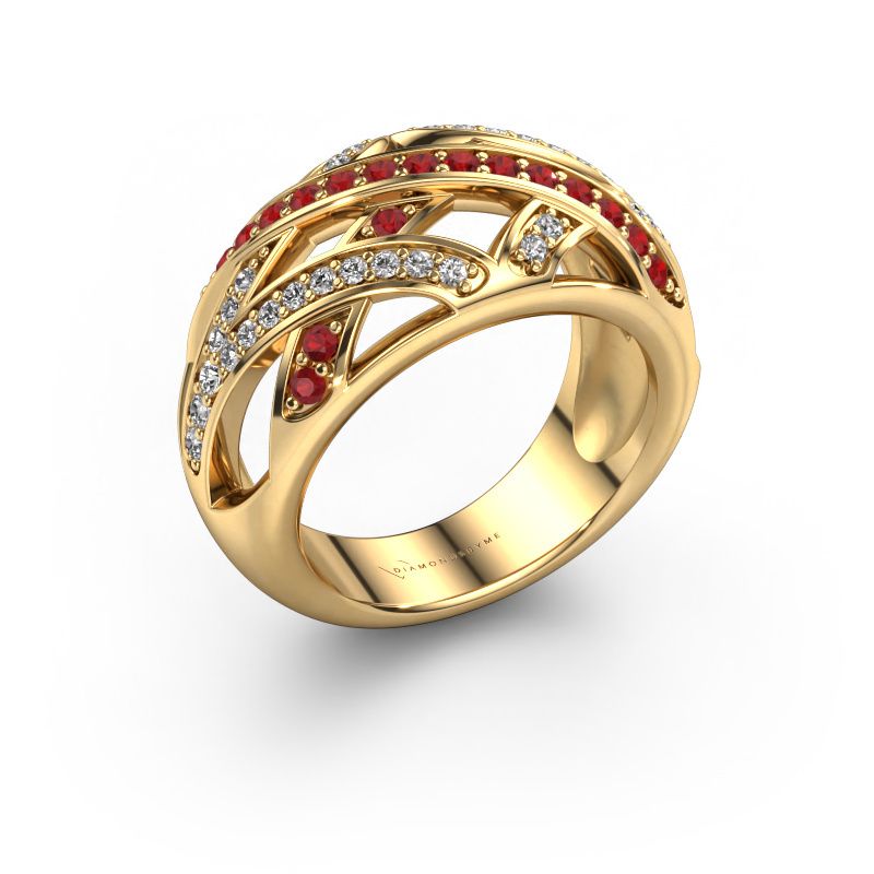 Ring Yinthe 585 Gold Rubin 1.5 mm
