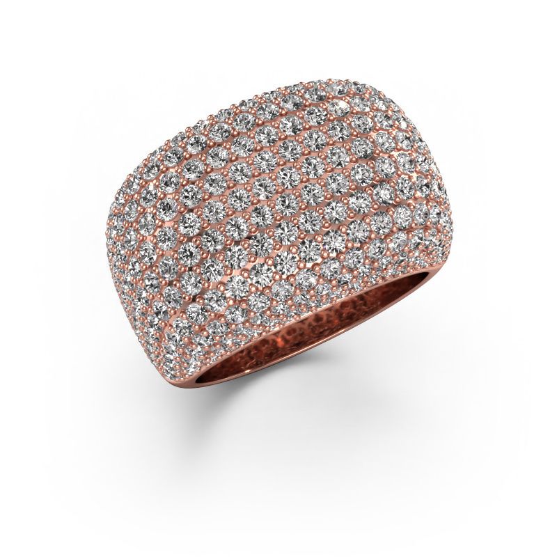Ring Kira 585 rose gold diamond 3.86 crt