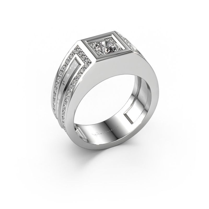 Men's ring Lando 585 white gold lab-grown diamond 1.02 crt