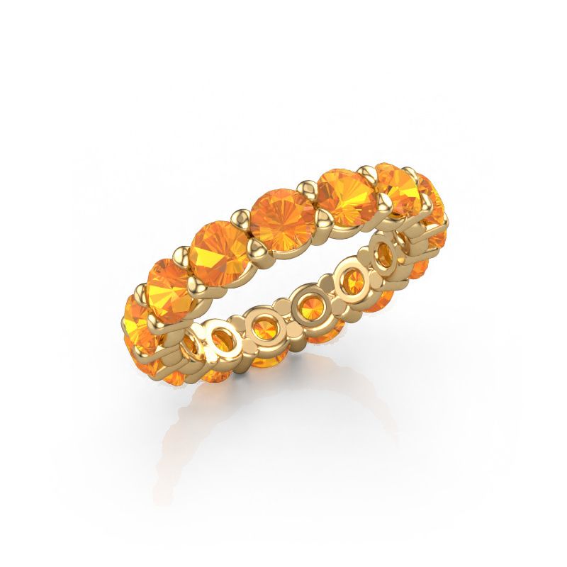 Ring Heddy rnd 4.2 585 gold citrin 4.2 mm