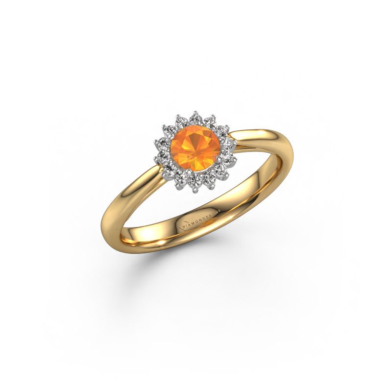 Engagement ring Tilly RND 1 585 gold citrin 4.2 mm