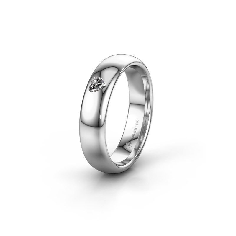 Image of Friendship ring WH0101L35BPHRT<br/>585 white gold ±5x2 mm<br/>Diamond