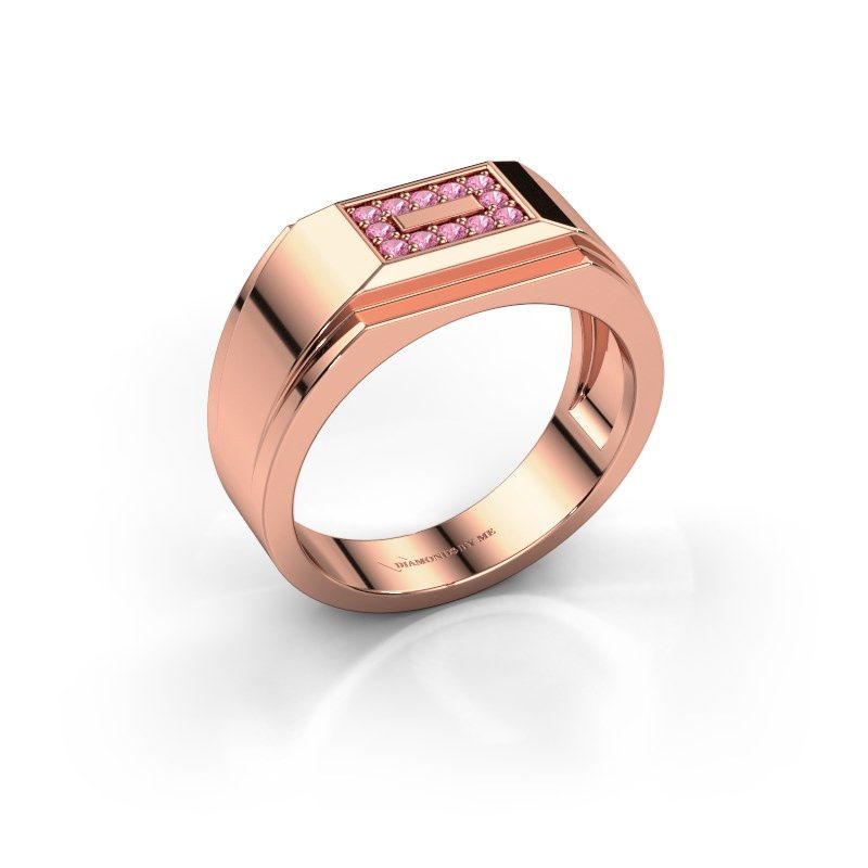 Image de Bague pour homme Roan<br/>585 or rose<br/>Saphir rose 1.5 mm