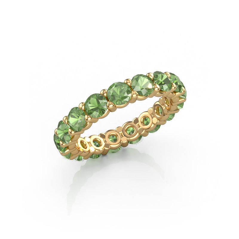 Vorsteckring Heddy rnd 3.7 585 Gold Turmalin grün 3.7 mm
