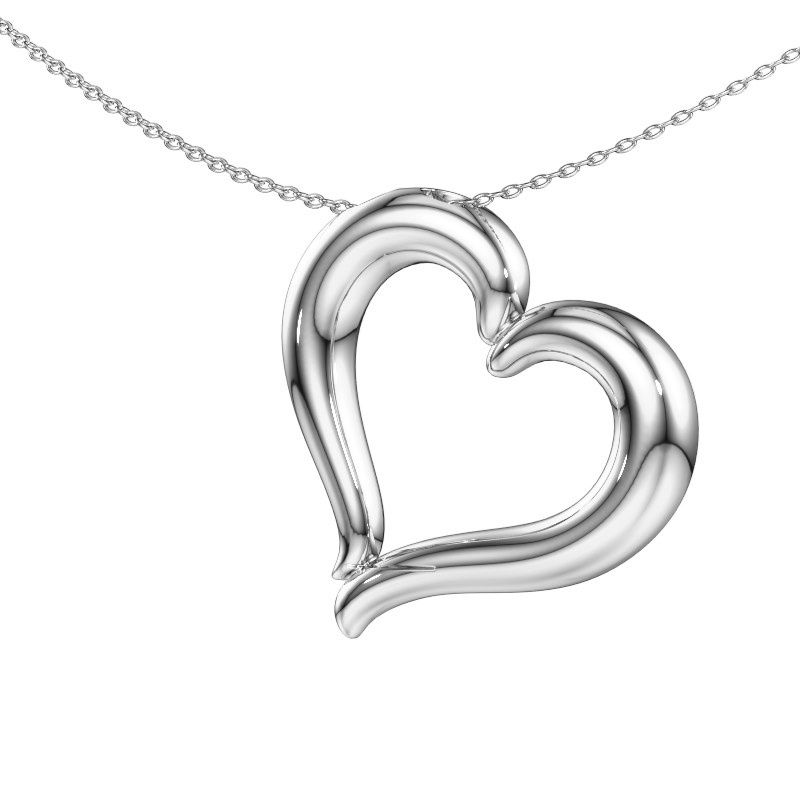 Image de Pendentif Jacquelyne<br/>585 or blanc