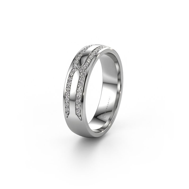 Trouwring WH2212L25AP 950 platina lab-grown diamant ±5 x 1,7 mm