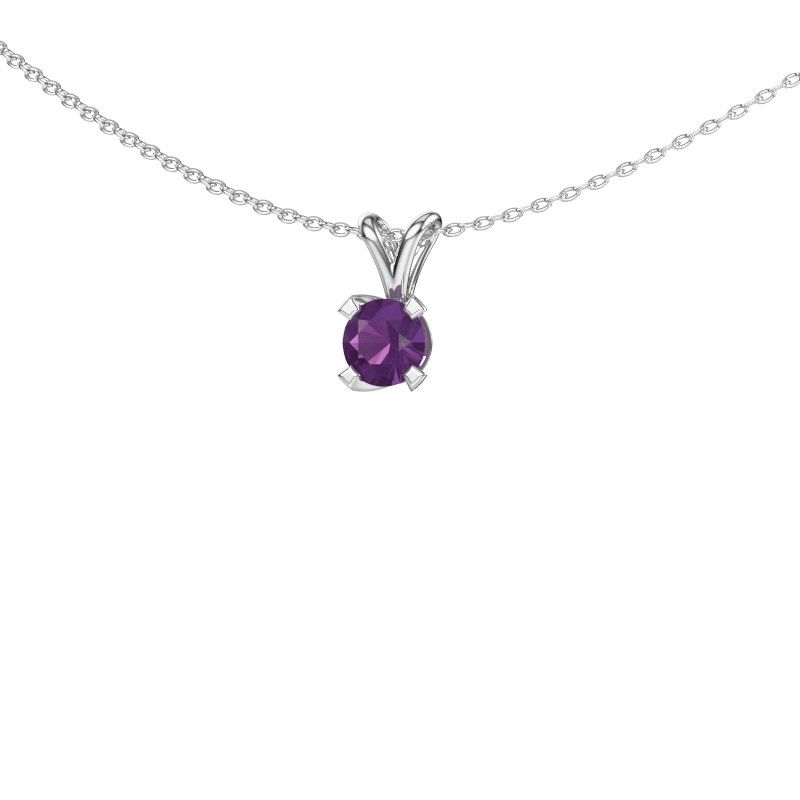 Pendant Eva 950 platinum amethyst 5 mm