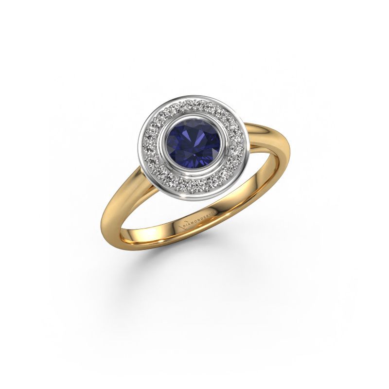 Verlobungsring Noud 1 RND 585 Gold Saphir 4.7 mm