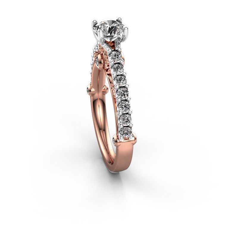 Afbeelding van Verlovingsring Shaunda<br/>585 rosé goud<br/>Diamant 1.10 crt