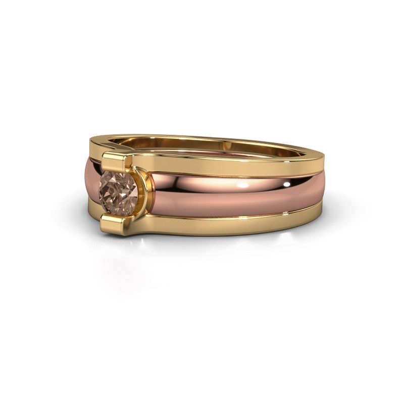 Afbeelding van Ring Jade<br/>585 rosé goud<br/>Bruine diamant 0.25 crt